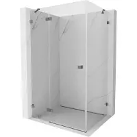 Mexen Lunar Duschkabine schwenkbar links 85 x 80 cm, transparent, Gun Metal - 834-085-080-95-00-L