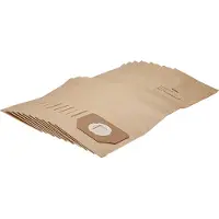 VHBW 10x Staubbeutel kompatibel mit Kress 1200 NTX EA Staubsauger - 30cm x 17,5cm braun