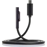 System-S USB 3.1 Typ C Ladekabel für Microsoft Surface Pro 3 4 5 6 Book 12V-15V 150cm