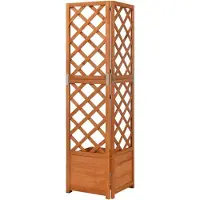 vidaXL "im Sonderangebot" Eck-Spalier mit Pflanzkasten 40x40x150cm Massivholz Tanne - DEMöbel8864959