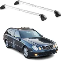 Aurilis Dachträger für Mercedes E Klasse S211 T-Modell 2003-2009 100kg Alu Silber 2x ABE