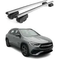 Omtec Dachträger Gepäckträger für Mercedes GLA H247 2020-2025 ABE Aluminium Grau