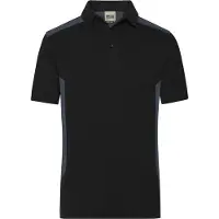 James & nicholson Men's Workwear Polo - STRONG - black/carbon, Gr. L
