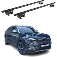 Aurilis Dachträger Grundtäger für Honda HR-V 2021-2025 90kg Aluminium Schwarz 2 tlg ABE