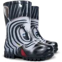 Demar Kinder Gummistiefel Kinderstiefel Regenstiefel Regenschuhe Zebra Reflektiernd 30/31