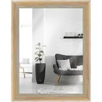 MendeFrames H640 Wandspiegel Shabby-Chic braun 70x100 cm