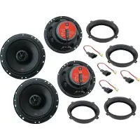 DSX JBL passend für Hyundai Kona 18-22 Lautsprecher Set Tür Front Heck 960 W