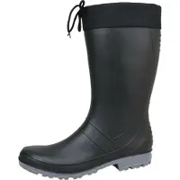 Bockstiegel Gummistiefel in Übergrößen Schwarz/Dunkelgrau Axel-M 10006_15 große Damenschuhe / Herrenschuhe