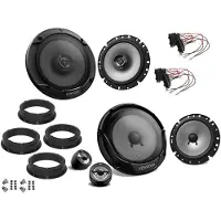 DSX Kenwood Lautsprecher Set für Skoda Rapid Baujahr 2012-2019 Tür vorne und hinten 600 Watt