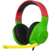 Hyrican SADES Spirits SA-721 Gaming Headset Rasta, 3,5 mm Klinke, kabelgebunden, Stereo, Over Ear, PC, PS4, Xbox One, Nintendo Switch