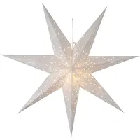 Star Trading Papierstern Galaxy - Sternenbilder - hängend - 7-zackig - 100cm - inkl. E14 Fassung u. Kabel - weiß