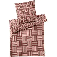 JOOP! Mako-Satin-Bettwäsche-Garnitur Weave Farbe Siena Größe 155x220+40x80