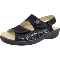 Belvida Komfort Sandalen schwarz Damen 31333736313632 Schwarz 39 EU
