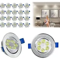 NaiZy LED Einbaustrahler 20PCS 3W Einbauleuchten LED Spots 230V Deckenspots Einbau Strahler Decken Leuchte Set Einbau für Flur, Schlafzimmer, Wohnzimmer, Bad, Küche, Kaltweiß