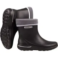 Camminare Damen Gummistiefel ROMA Gefüttert Schwarz ultraleicht 40