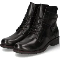 Tamaris Damen-Schnürstiefelette Schwarz , Farbe:schwarz, EU Größe:41