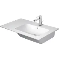 Duravit Möbelwaschtisch ME by Starck m ÜL m HLB 830x490mm o HL Be rechts weiß weiß