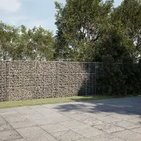 vidaXL "2026 Promotion" Gabione mit Deckel - Hochbeet - 1200x100x150 cm - Verzinktes Eisen - Beete CC15805