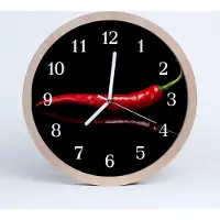 Tulup Holzuhr 30fi cm wanduhr - Chilli Küche