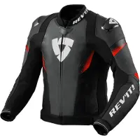 REV'IT! REV’IT! Control Schwarz Neon Rot Motorrad Jacke Größe 56