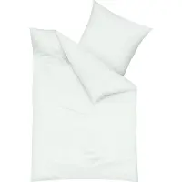 TRAUMSCHLAF Uni Feinbiber Bettwäsche Kissenbezug einzeln 65x100 cm ivory