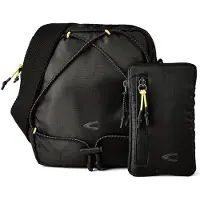 Camel active Umhängetasche "Shores" Ultraleicht mit sportiver Schnürung abnehmbare Pouch & Reflektdetails
