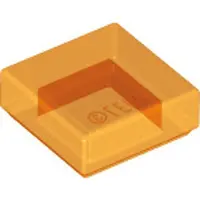 LEGO 1 Stück , Teil Nr. 3070, Trans Orange (Trans Orange)