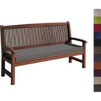 Sunnypillow Bankauflage Stuhlkissen mit abnehmbarem Bezug Bankkissen Bankpolster Polsterauflage Auflage für Gartenbank viele Farben und Größen zur Auswahl (160 x 60 x 5cm, Grau)