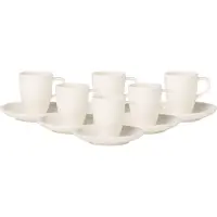 Villeroy & Boch Artesano Original Espressotasse mit Untertasse 100 ml 6er Set