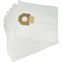 VHBW 10x Staubbeutel kompatibel mit Nilfisk-Alto Attix 30-01, 30-11 PC, 30-21 PC, 33-2L IC, 30, 30-01 PC, 33-01 IC Staubsauger - 49,2cm x 37,5cm Weiß