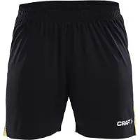 Craft Progress Contrast Shorts Damen - Schwarz / Gelb