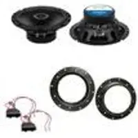 Crunch GTS-62 Koaxial Lautsprecher Einbauset vorne passend für Octavia Yeti