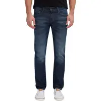 Mustang - Slim Fit - Herren 5-Pocket Jeans, Low Rise, Tapered Leg, Oregon Slim/Tapered (3116-5111), Farbe:Dark rinse used (593), Größe:W30, Länge:L30