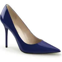 Pleaser CLASSIQUE-20 Damen Pumps von , Dunkelblau , EU 46, US 16