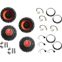 DSX JBL Lautsprecher für Ford Fiesta Mk7 Baujahr 08.2008-2017 Tür vorne hinten 800 Watt