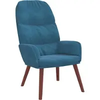 Syfax Relaxsessel Blau Samt