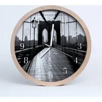 Tulup Holzuhr 30fi cm wanduhr - Bridge-Architektur