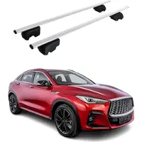 Omtec Dachträger Gepäckträger für Infiniti QX50 2019-2025 Grundträger ABE Silber