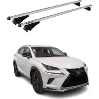 Menabo Dachträger Grundtäger für Lexus NX AZ10 2014-2021 75kg Alu Silber 2 tlg
