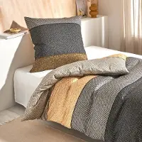 TRAUMSCHLAF Mako-Satin Bettwäsche Kansas 240x220 cm + 2x 80x80 cm braun