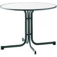 Sieger Klapptisch >Boulevard< in Mamor weiß, mecalit-PRO - 72x99cm (HxD)