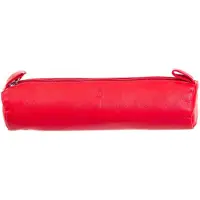 Prato Schlampermäppchen P9 Federmäppchen Leder Rot