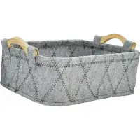 Concord Dekorativer Aufbewahrungskorb dunkelgrau Taja 28 cm