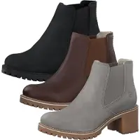 Tamaris Damen Chelsea Boots Leder Stiefeletten 1-25447-25, Größe:41 EU, Farbe:Braun