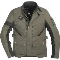 Merlin Mahala Pro D3O Explorer Textil-Motorradjacke Olivgrün Schwarz Größe 3XL