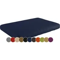 Sunnypillow Palettenkissen für Gartenmöbel - Sitzkissen 120x60x15 cm - Palettenauflage für Palettensofa für Haus und Garten - Palettenpolster, Sitzpolster für Palettenmöbel - Kissen Blau