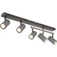 Globo Lighting Strahler Metall schwarz-chrom, 5x GU10