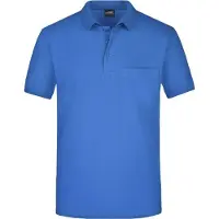 James & nicholson Klassisches Poloshirt mit Brusttasche royal, Gr. 3XL