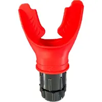 INF Atemtrainer für Sport und Fitness Rot