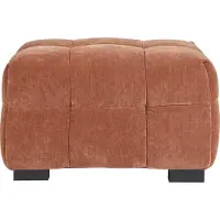 Miliboo - Hocker Fußhocker Design aus Rostbraun Samteffektstoff CORTO